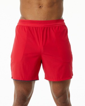 Alphalete Studio Lyhyt 6" Miesten Shortsit Punainen | DCNMK-7935