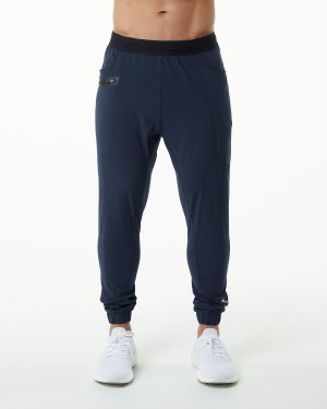 Alphalete Studio Pant Miesten Juoksuvaatteet Laivastonsininen | UNBIA-9082