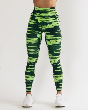 Alphalete Surface Pocket Legging Naisten Leggings Camo | TDIFM-2759