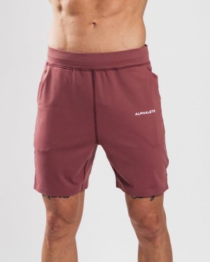 Alphalete Trace Lyhyt 8" Miesten Shortsit Mauve | ICYTW-5418