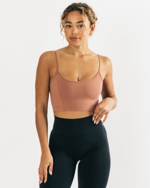 Alphalete Ultrasoft Allure Tank Naisten Hihaton Paita Blush | XUFEY-2198