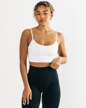 Alphalete Ultrasoft Allure Tank Naisten Hihaton Paita Valkoinen | BDPWF-2501