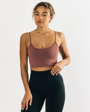 Alphalete Ultrasoft Allure Tank Naisten Hihaton Paita Mauve | COQNK-0952