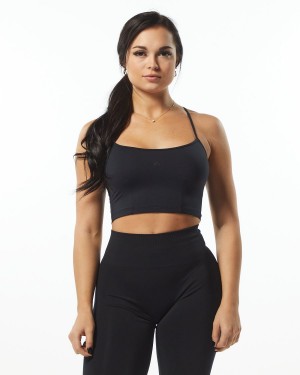 Alphalete Ultrasoft Camisole Tank Naisten Hihaton Paita Mustat | ODXLV-1027