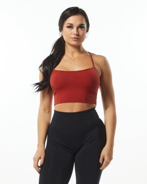 Alphalete Ultrasoft Camisole Tank Naisten Hihaton Paita Cherry | WCGOB-7396