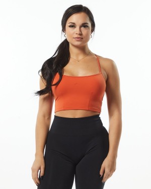 Alphalete Ultrasoft Camisole Tank Naisten Hihaton Paita Oranssi | ZXSBF-6019