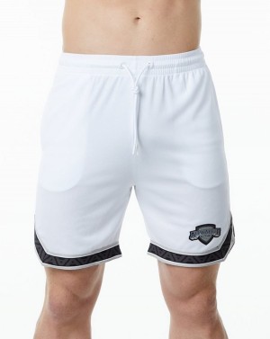 Alphalete Varsity Basketball Lyhyt 9" Miesten Shortsit Valkoinen | FYVOX-6453