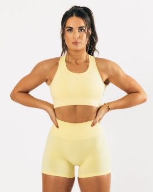 Alphalete Vault Bra Naisten Urheiluliivi Lemonade | NKREV-6839