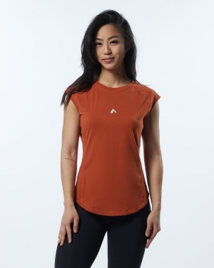 Alphalete Velocity Tee Naisten Paidat Sour Tangerine | ZXNJY-9031