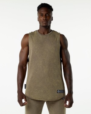 Alphalete Very Terry Cutoff Miesten Stringers Smokey Quartz | ULPZG-1738