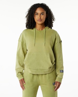 Alphalete Very Terry Hoodie Naisten Huppari Vihreä | OBKWP-8035