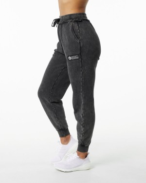 Alphalete Very Terry Jogger Naisten Juoksuvaatteet Onyx | EGCZF-8241