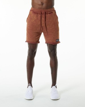 Alphalete Very Terry Lyhyt Miesten Shortsit Bloodstone | OLMNF-3598