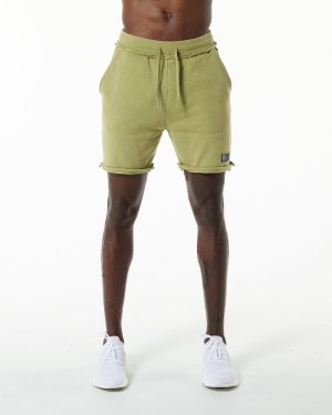 Alphalete Very Terry Lyhyt Miesten Shortsit Vihreä | LUXQS-1563