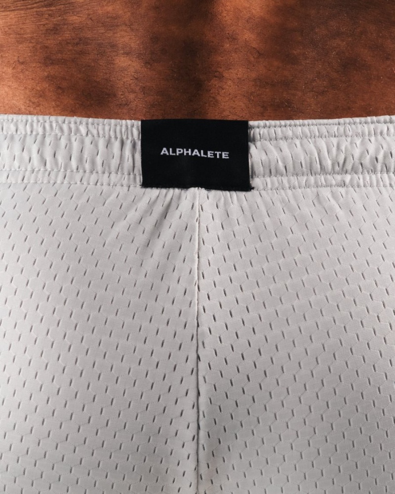 Alphalete AA Mesh Lyhyt 6” Miesten Shortsit Harmaat | JBYCK-1047