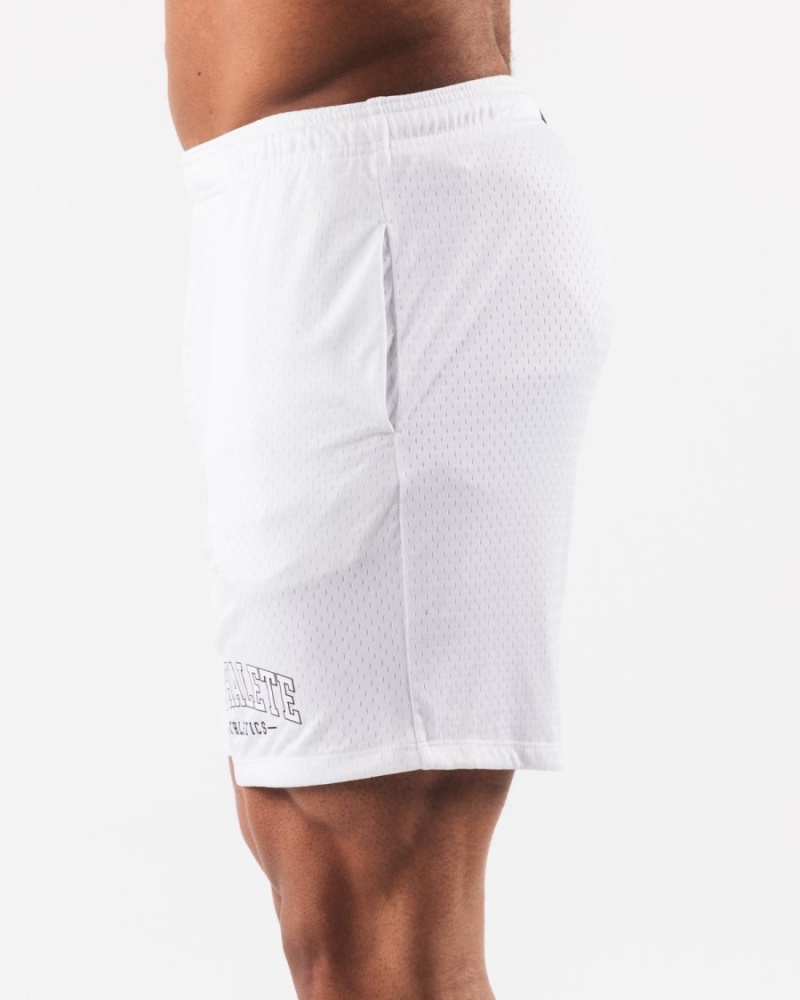 Alphalete AA Mesh Lyhyt 6” Miesten Shortsit Valkoinen | NDAXV-9164