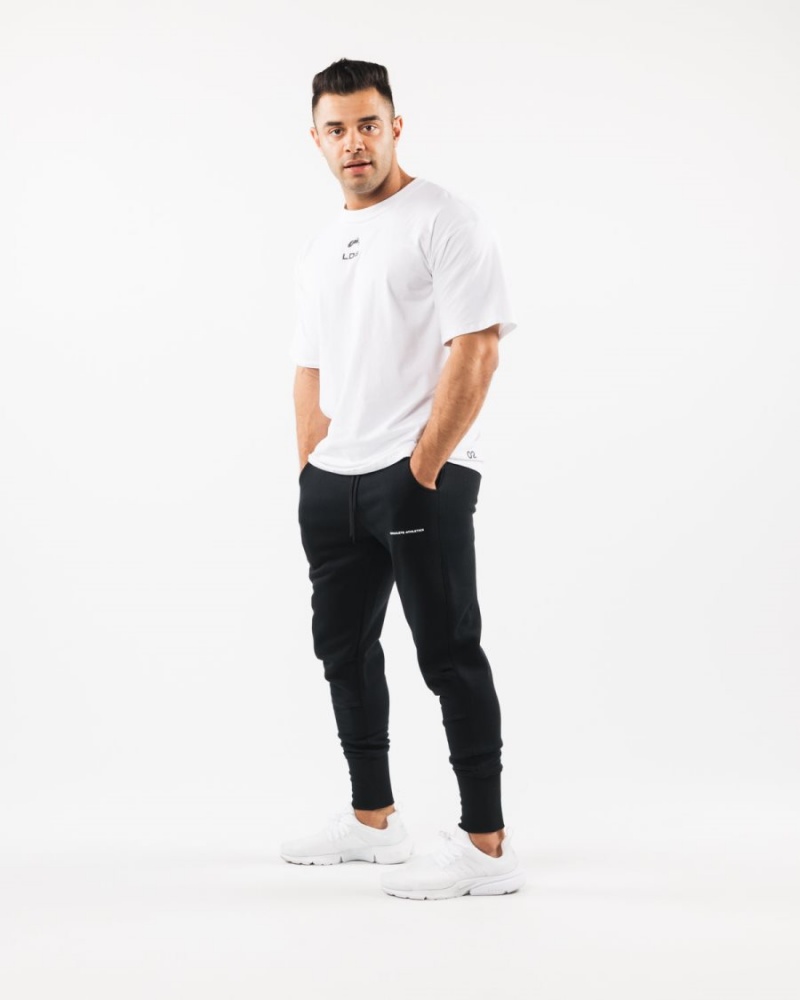 Alphalete Academy Club Jogger Miesten Juoksuvaatteet Mustat | XMLIT-2096