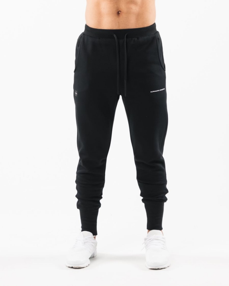 Alphalete Academy Club Jogger Miesten Juoksuvaatteet Mustat | XMLIT-2096