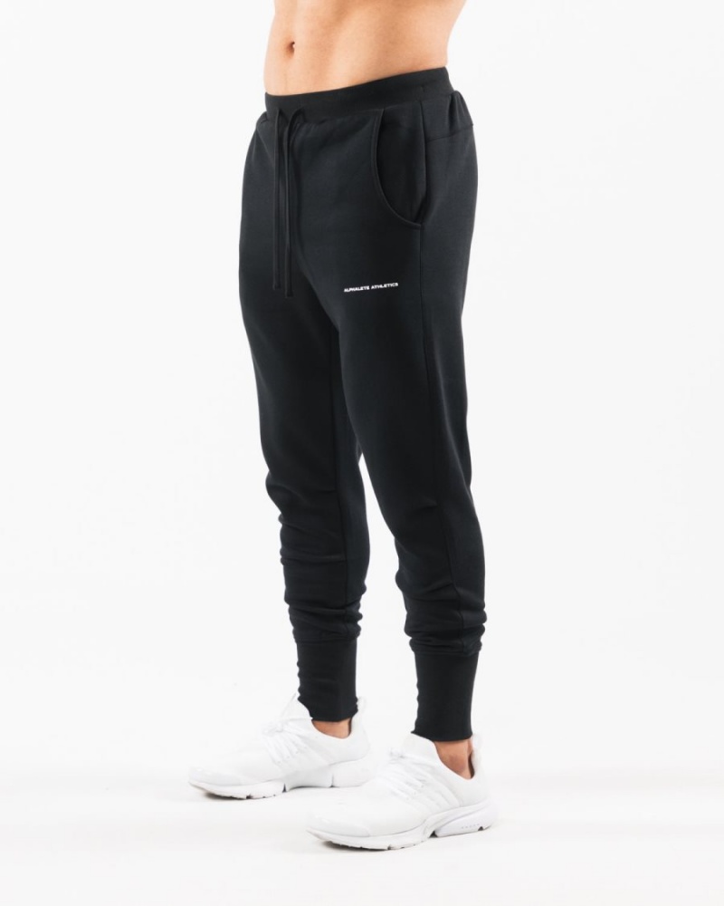 Alphalete Academy Club Jogger Miesten Juoksuvaatteet Mustat | XMLIT-2096