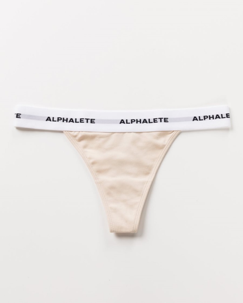 Alphalete Acute Ranne Naisten Alusvaatteet Vanilla | ISCPT-9581