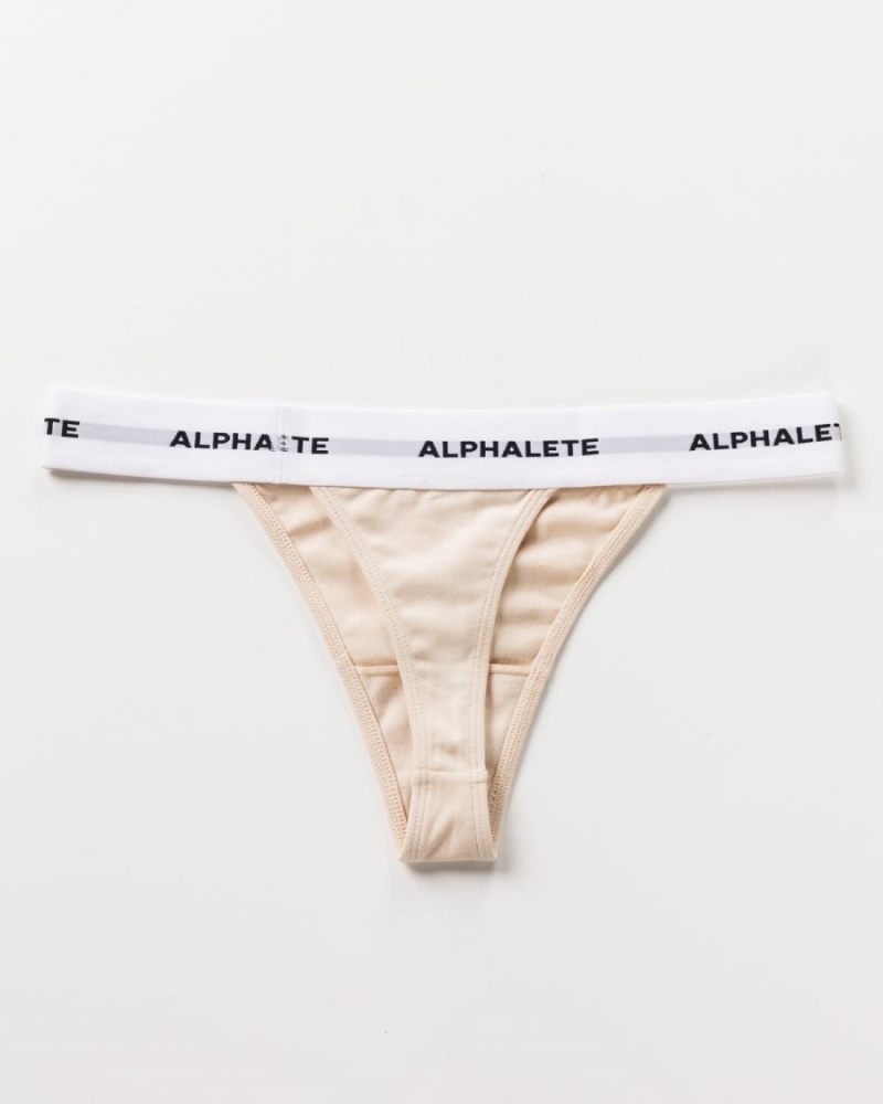 Alphalete Acute Ranne Naisten Alusvaatteet Vanilla | ISCPT-9581