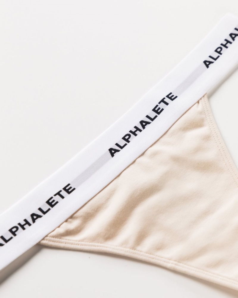 Alphalete Acute Ranne Naisten Alusvaatteet Vanilla | ISCPT-9581