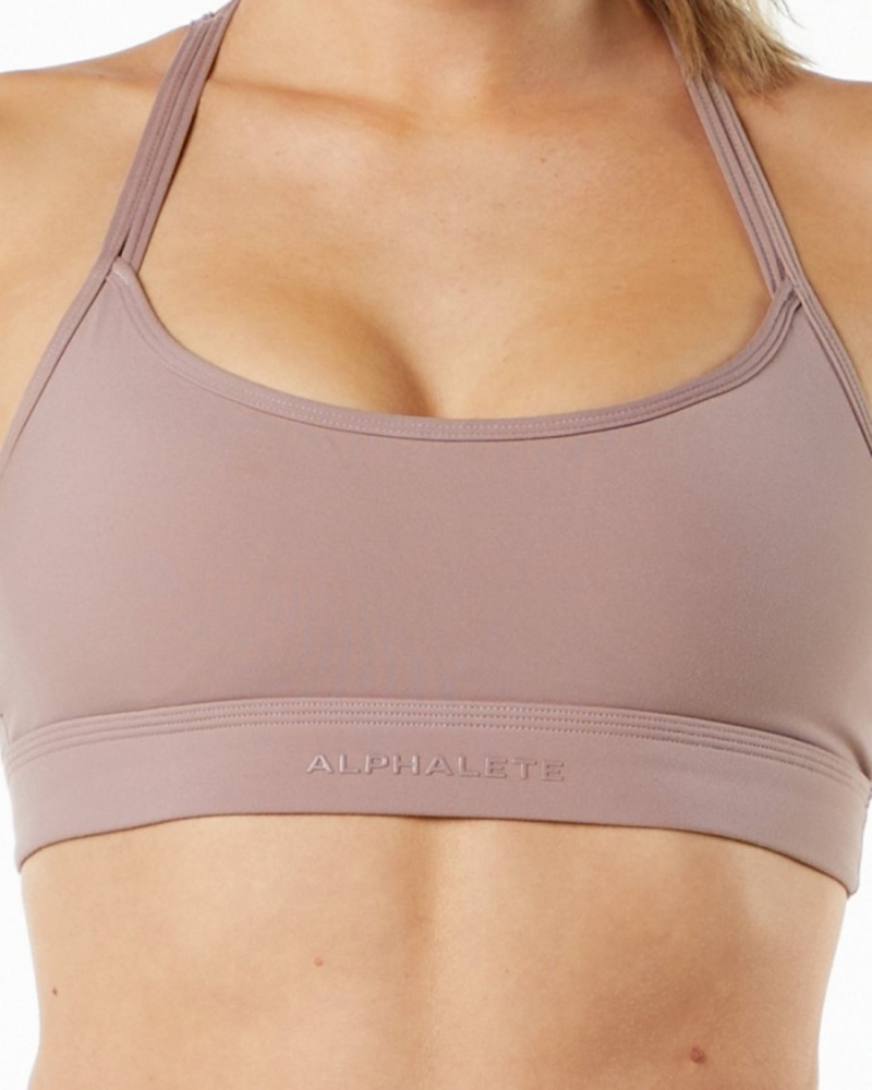 Alphalete Alphalux Tri Bra Naisten Urheiluliivi Violetit | SUDRH-7419