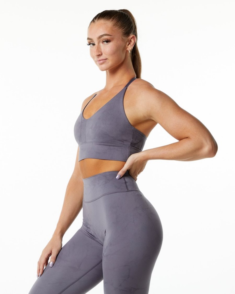 Alphalete Alphalux Wonder Bra Naisten Urheiluliivi Misty Lilac | APCLO-2143