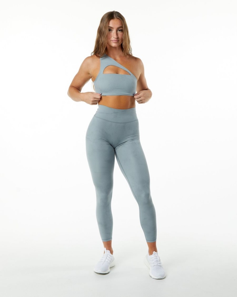 Alphalete Alphalux Wonder Legging 27" Naisten Leggings Washed Denim | ZICHE-9214