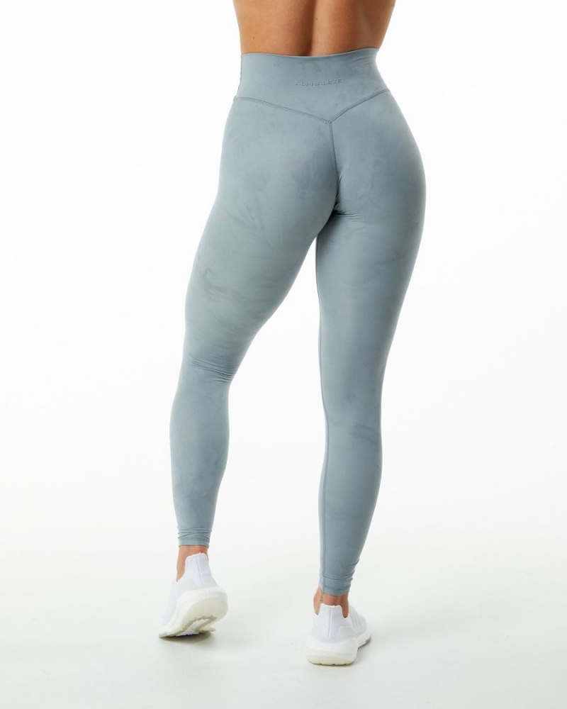 Alphalete Alphalux Wonder Legging 30" Naisten Leggings Washed Denim | LTOSU-2906