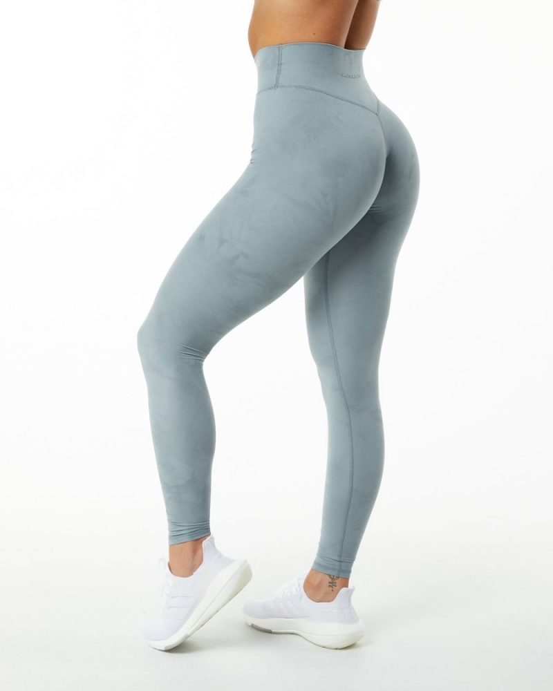 Alphalete Alphalux Wonder Legging 30" Naisten Leggings Washed Denim | LTOSU-2906