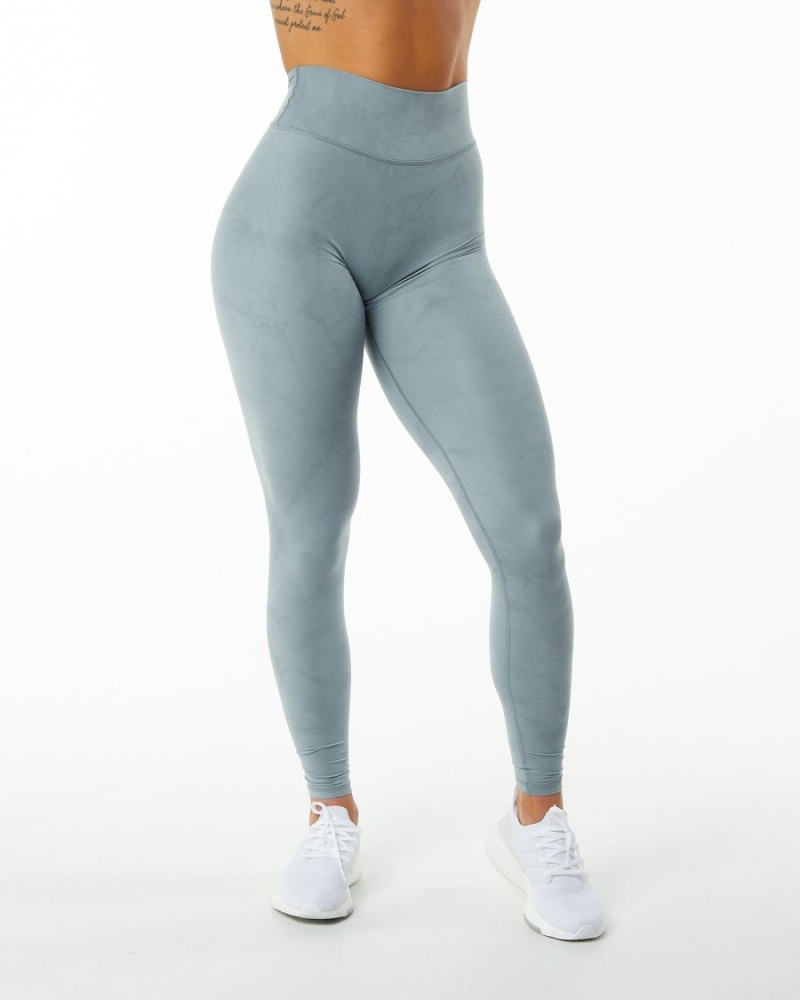 Alphalete Alphalux Wonder Legging 30" Naisten Leggings Washed Denim | LTOSU-2906