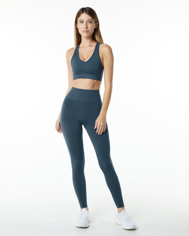 Alphalete Amplify Bra Naisten Urheiluliivi Sininen | JIYEU-9376