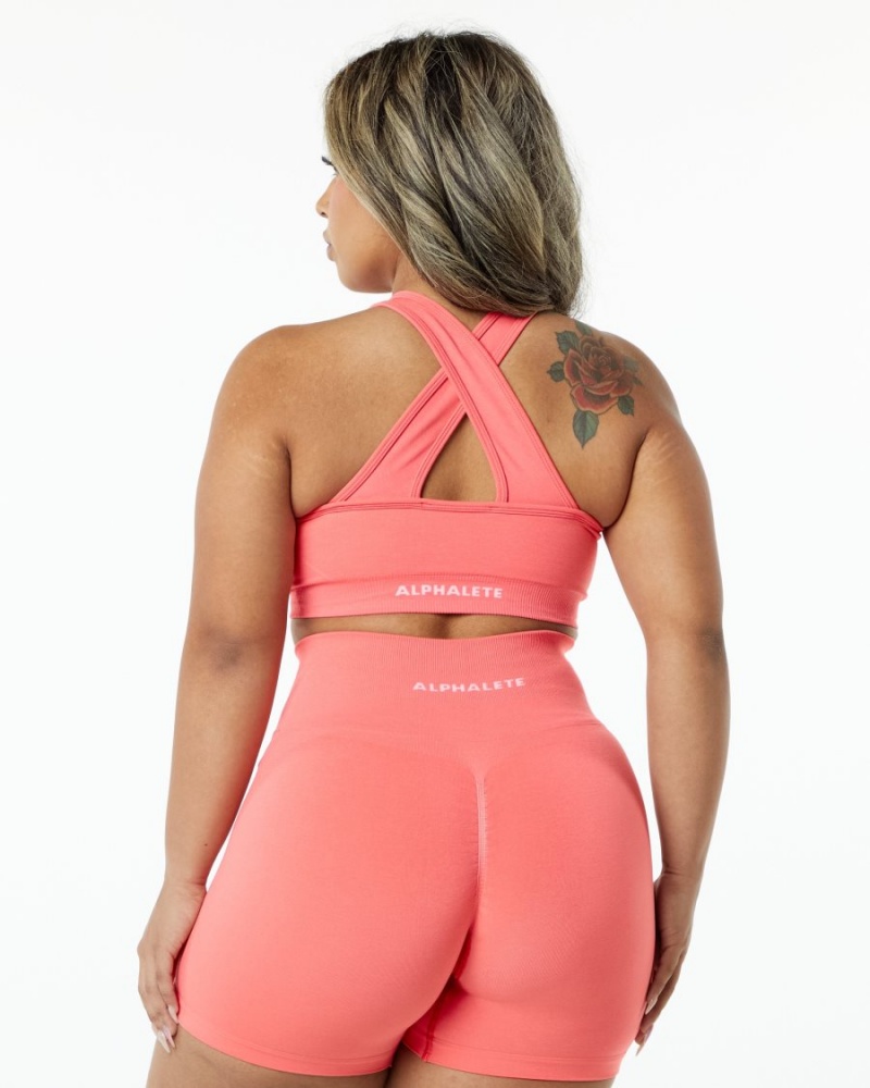 Alphalete Amplify Bra Naisten Urheiluliivi Pinkki | MVLSB-1587