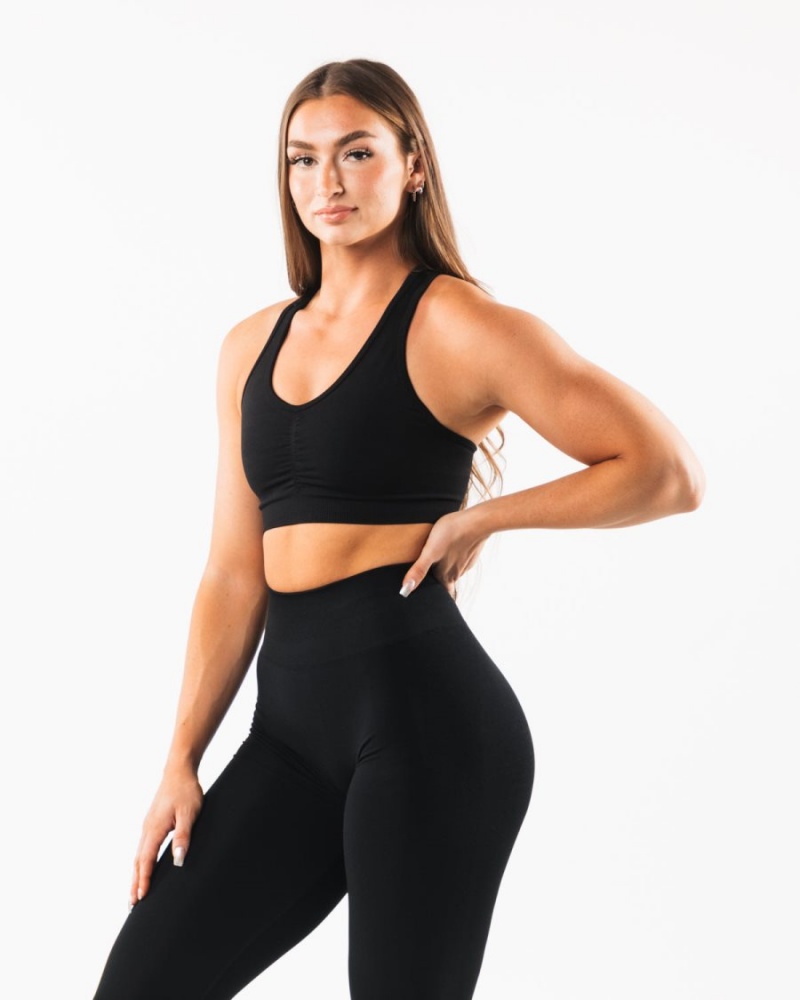 Alphalete Amplify Bra Naisten Urheiluliivi Mustat | SGJUN-0873