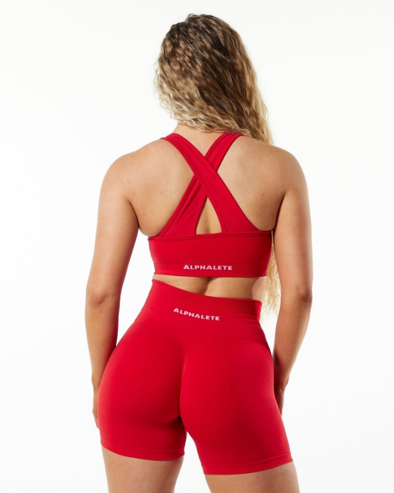 Alphalete Amplify Bra Naisten Urheiluliivi Punainen | ZSEAK-3219