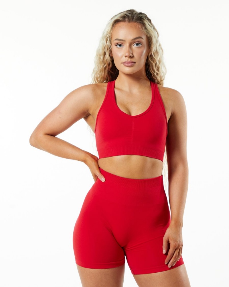 Alphalete Amplify Bra Naisten Urheiluliivi Punainen | ZSEAK-3219