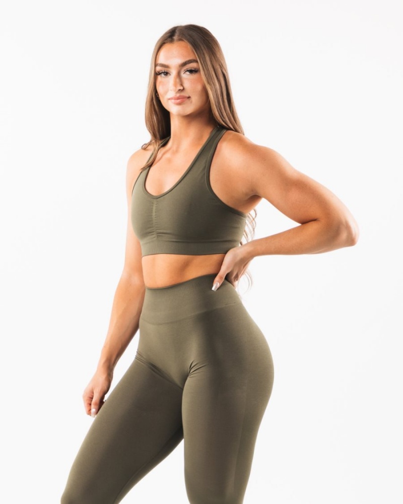 Alphalete Amplify Bra Naisten Urheiluliivi Oak | CXOIJ-9321