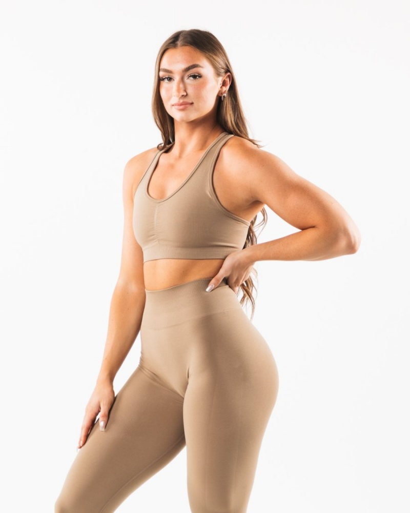 Alphalete Amplify Bra Naisten Urheiluliivi Chai | YQATI-7815