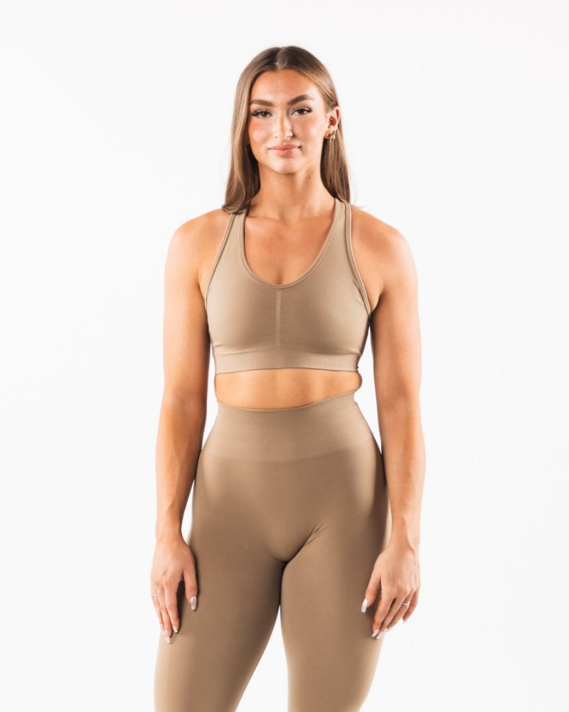 Alphalete Amplify Bra Naisten Urheiluliivi Chai | YQATI-7815