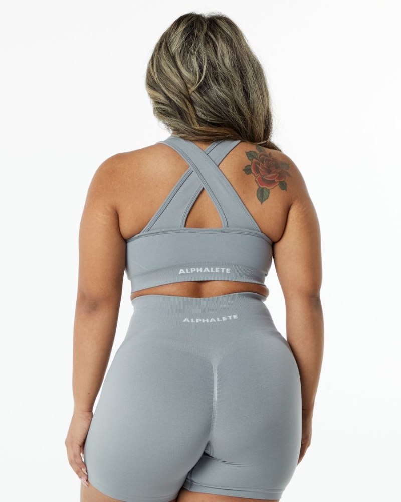 Alphalete Amplify Bra Naisten Urheiluliivi Harmaat | EFRLM-6385