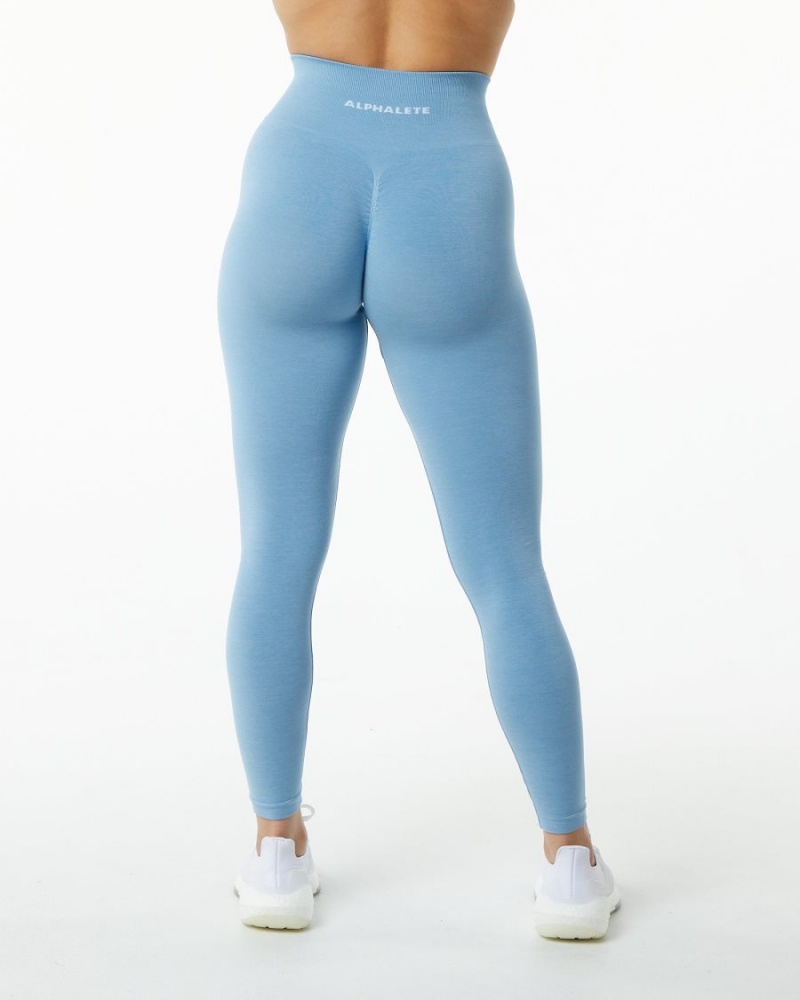 Alphalete Amplify Legging Naisten Leggings Washed Denim | HDAVB-5091