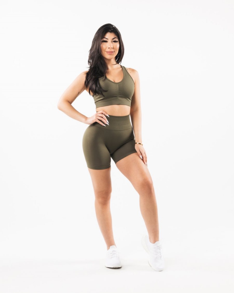 Alphalete Amplify Lyhyt 4.5" Naisten Shortsit Oak | UFTZB-5382