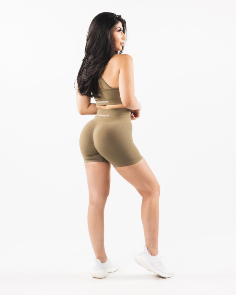 Alphalete Amplify Lyhyt 4.5" Naisten Shortsit Willow | SBWVY-4263