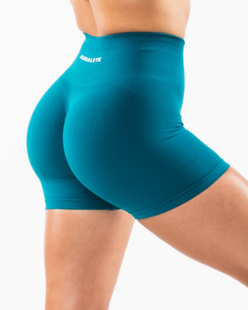 Alphalete Amplify Lyhyt 4.5" Naisten Shortsit Galactic Ocean | RUBLI-7509