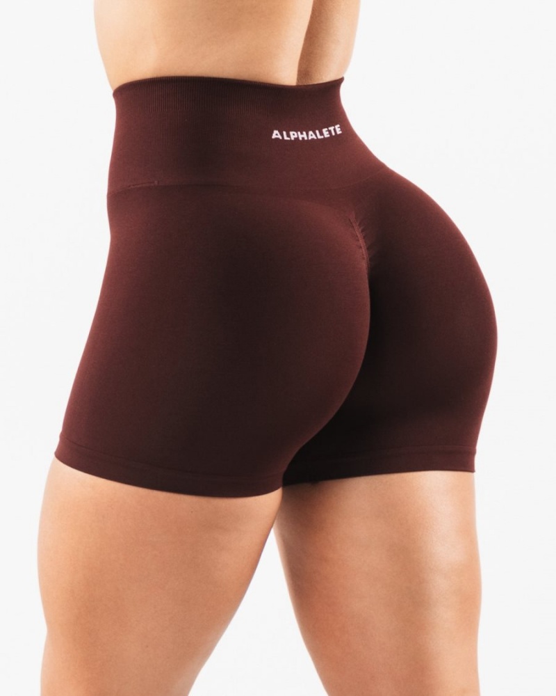 Alphalete Amplify Lyhyt 4.5" Naisten Shortsit Sangria | DILFP-6784