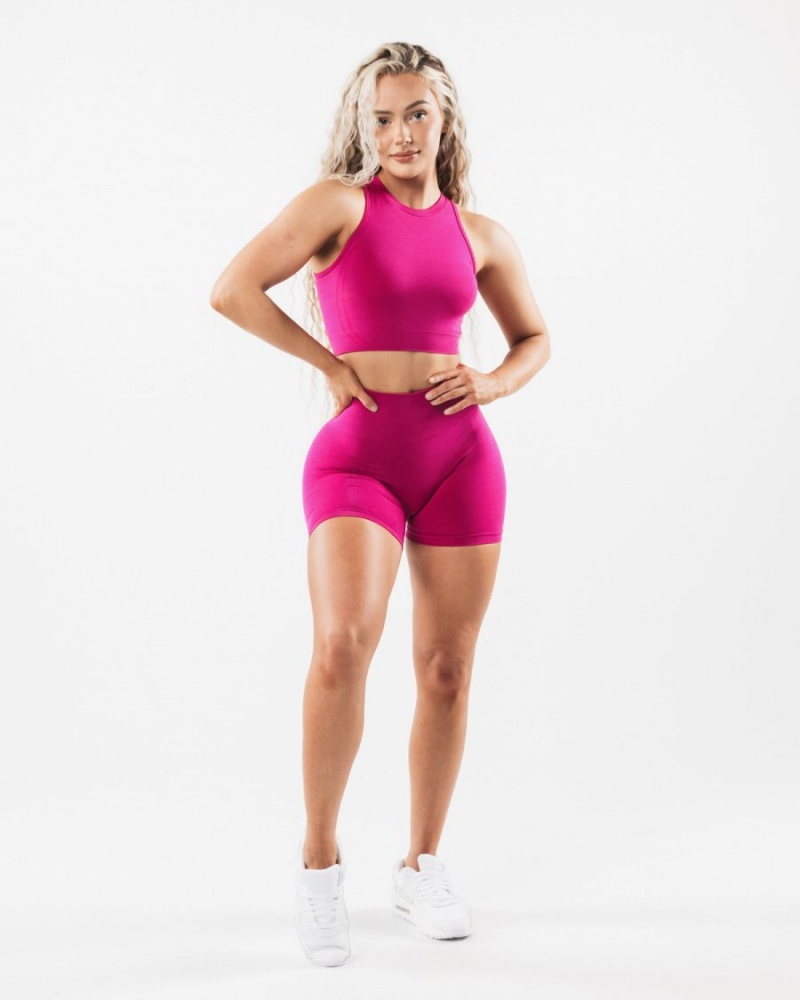 Alphalete Amplify Lyhyt 4.5" Naisten Shortsit Magenta | WIFGR-8291