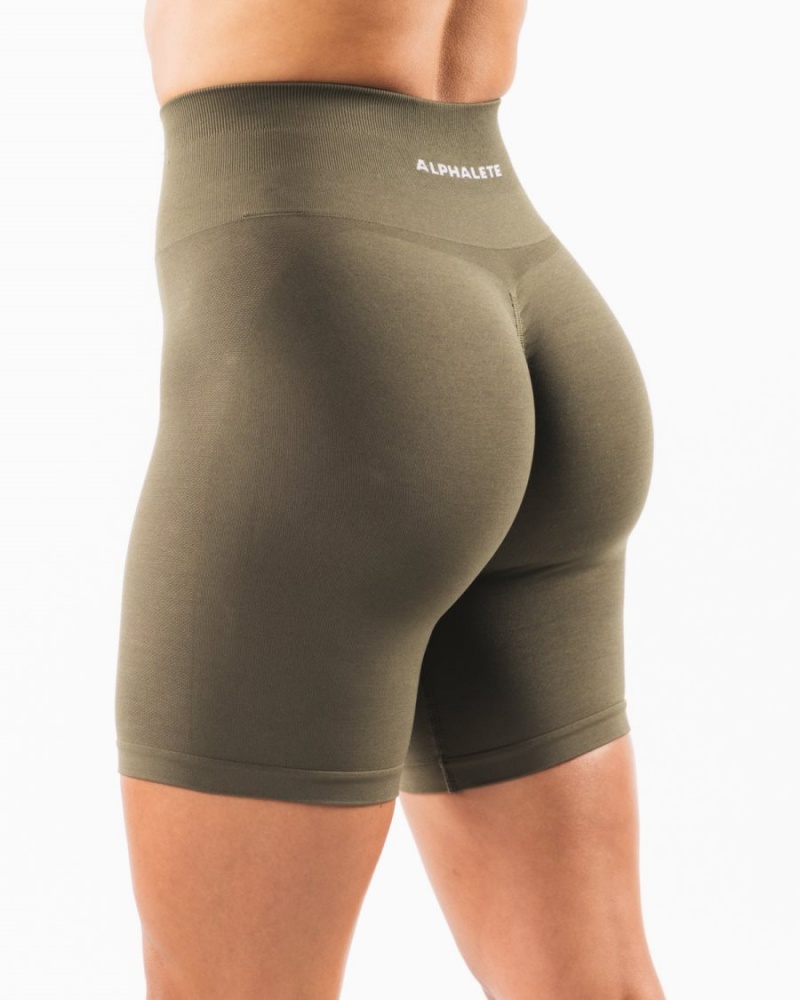 Alphalete Amplify Lyhyt 6.5” Naisten Shortsit Oak | JQCMT-0789