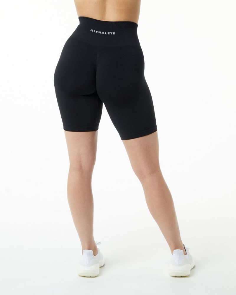 Alphalete Amplify Lyhyt 7.5" Naisten Shortsit Mustat | XWKHA-2167