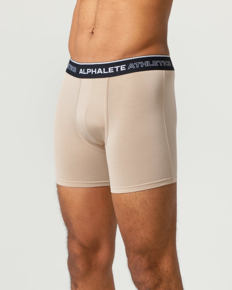 Alphalete Classic Bokserin Brief 3pk Miesten Alusvaatteet Autumn / Willow / Linen | JIWQY-3529